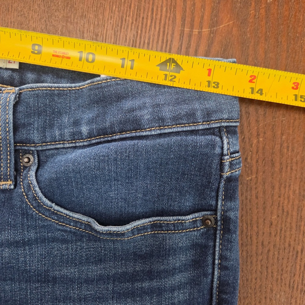 Levi's 311 Shaping Skinny Jeans Mid Rise Dark Wash Stretch Denim 27 - Picture 8 of 10